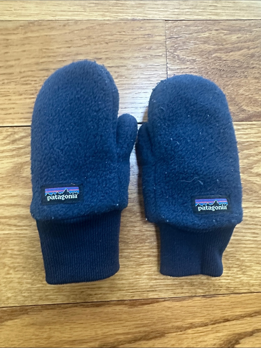 Patagonia Navy Blue Fleece Mittens